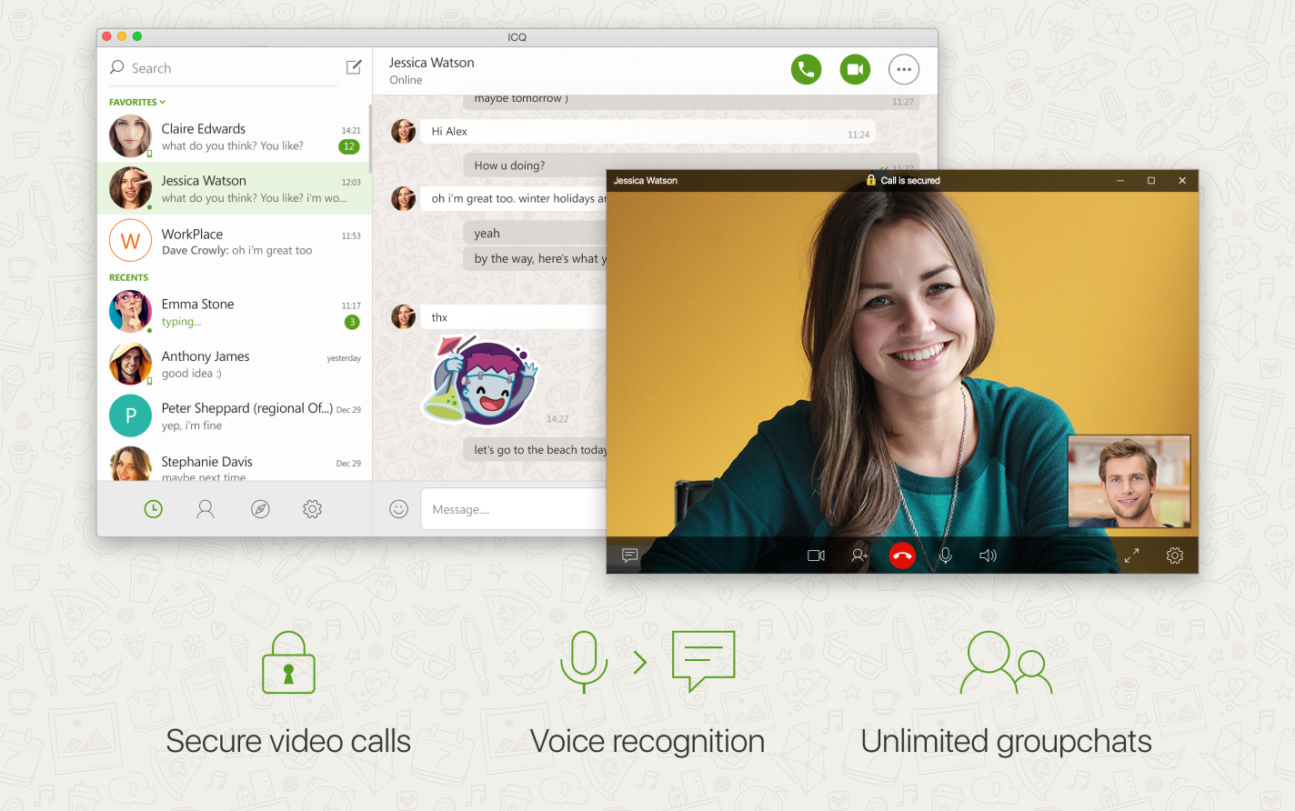 ICQ app for iOS updated with new design, video calls, group chats and more